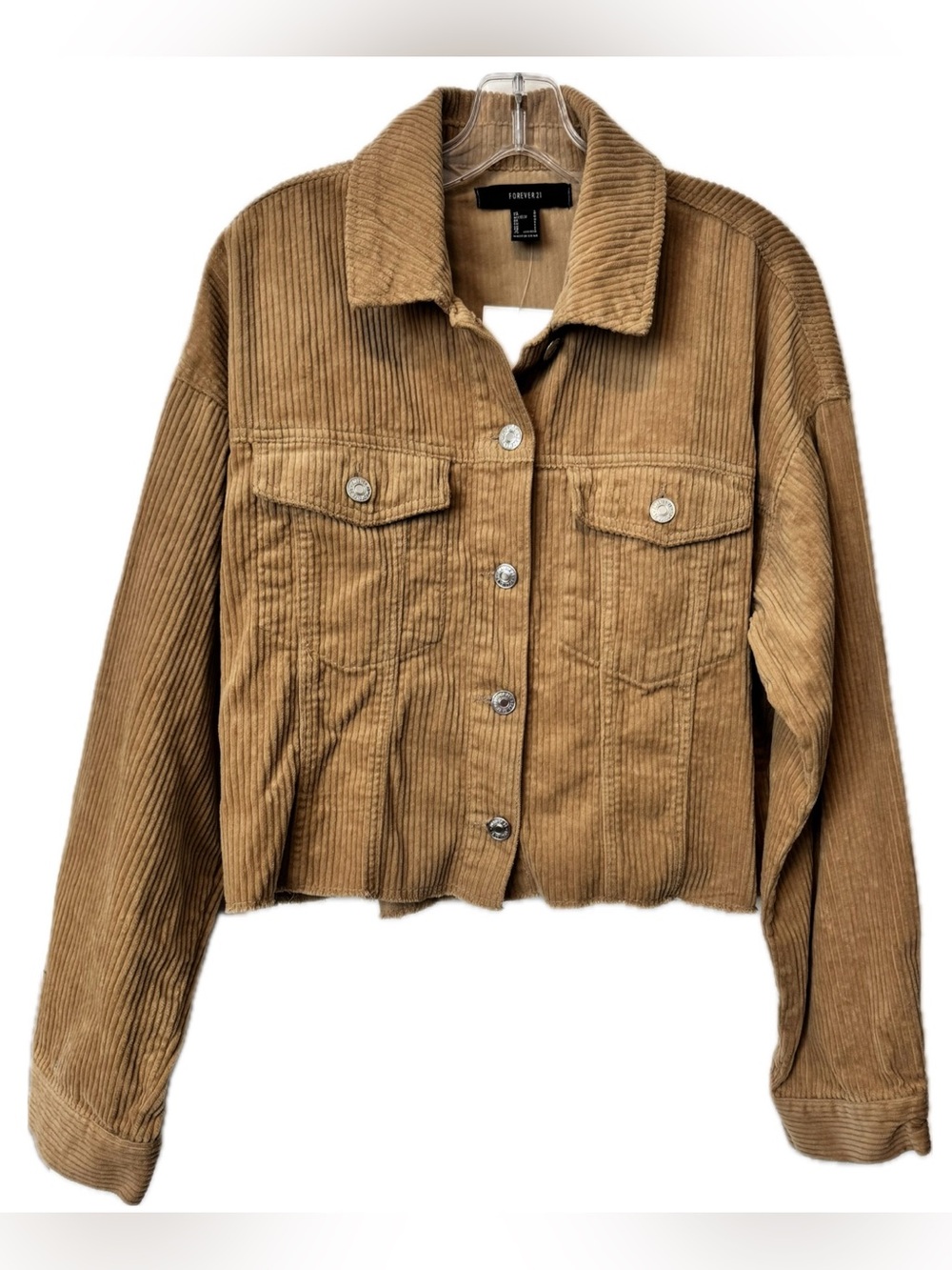 Forever 21 Tan Corduroy Trucker Jacket NWT L